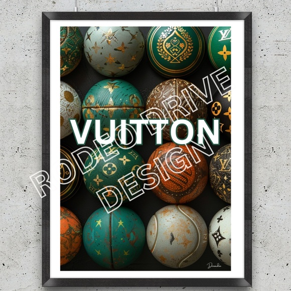 VUITTON WALL ART 11X17 PRINT VUITTON POSTER FRAME ARTWORK BY THE ARTIST … - Picture 1 of 2